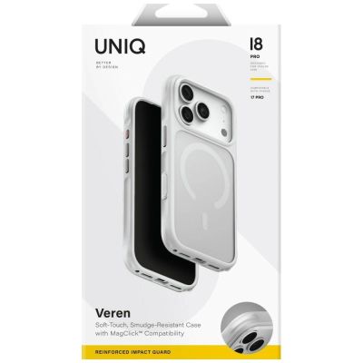 7. Uniq Veren Magclick Charging Case for iPhone 18 Pro / 17 Pro - White