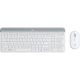 Logitech MK470 Keyboard Mouse Included Universal RF Wireless QWERTZ German White