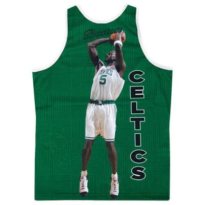 2. Mitchell & Ness NBA Boston Celtics Kevin Garnett Tank Top Green - MSTKSC19048