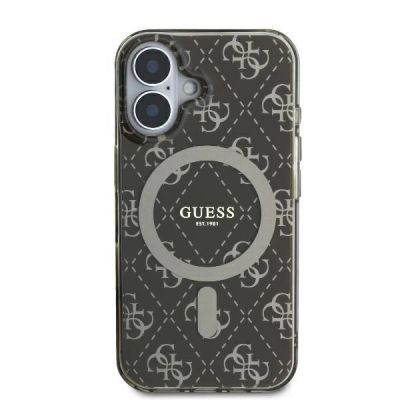 3. Guess IML 4G Background MagSafe iPhone 16 Plus Case - Brown