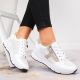 2. Rieker W N6304-80 white leather wedge shoes
