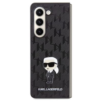 2. Karl Lagerfeld Saffiano Monogram Ikonik Pin case for Samsung Galaxy Z Fold 5 - black