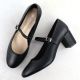 5. Black Sergio Leone PB176 low-heel pumps with strap