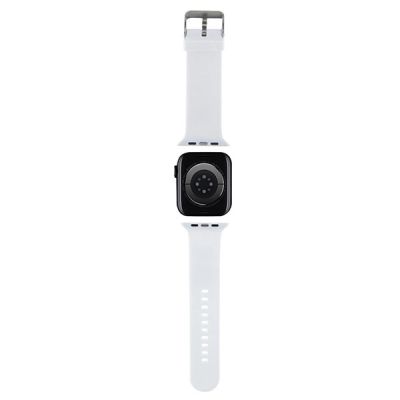 2. Karl Lagerfeld 3D Rubber Karl&Choupette Heads strap for Apple Watch 38/40/41mm - white