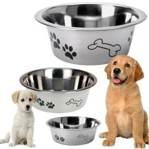 DOG BOWL STAINLESS STEEL 24CM