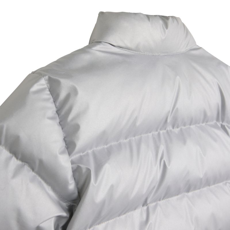 5. Adidas Synthetic Down Glam Silver Kids Jacket JM8870