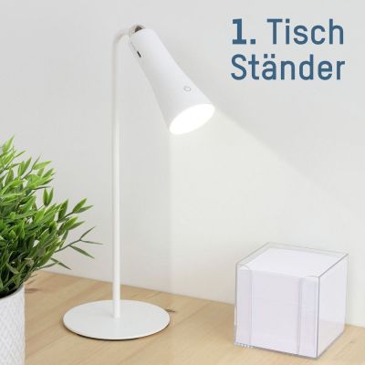 8. Ansmann 1600-0526 Table Lamp SMD LED Module 2 W SMD LED Silver, White