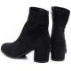 10. Black Sergio Leone BT-55 women's ankle boots with a block heel