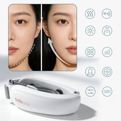 2. Belleskin by MAXGROOM M-170 EMS LED Face and Chin Massager - White
