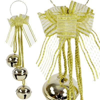 DECORATIVE BALL DECORATION, 46 CM LONG, GOLDEN