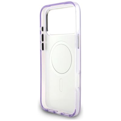 7. Karl Lagerfeld IML Aquarelle Karl & Choupette & Logo MagSafe Case for iPhone 17 Pro Max - Purple