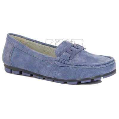 2. Blue leather loafers Filippo W