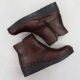 4. Women's brown leather wedge ankle boots Rieker X9165-27