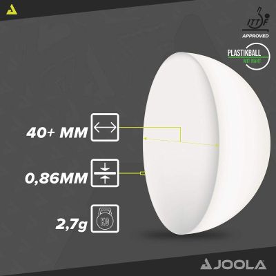 8. JOOLA MAGIC ABS TABLE TENNIS BALLS 72 PCS WHITE
