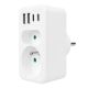 4. MACLEAN 2-Socket Power Outlet + 4x USB MCE249 F/W