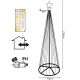 4. DECORATIVE CHRISTMAS TREE 370LED SUPER WARM WHITE 210CM BLACK