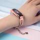 2. Metal bracelet for Xiaomi Mi Band 3 / 4 / 5 / 6 band strap - pink
