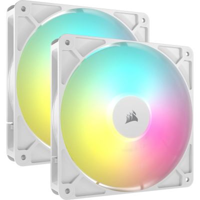 Corsair RS140 ARGB Computer Case Fan 14cm White 2 pcs.