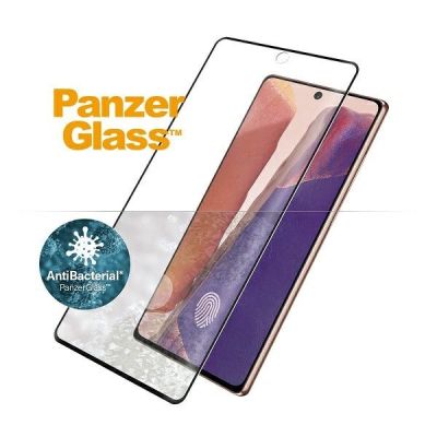 2. PanzerGlass Curved Super+ Tempered Glass for Samsung Note 20 Case Friendly Finger Print AntiBacterial - Black