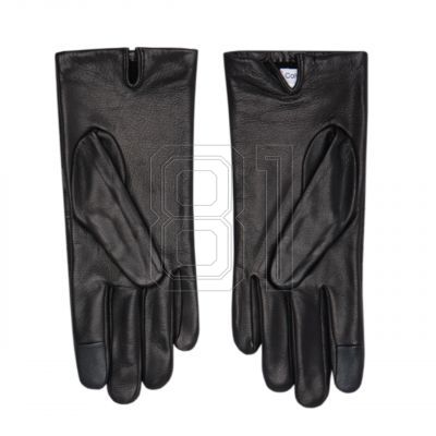 8. Calvin Klein Re-lock Debossed Leather Gloves W K60K609975