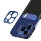 4. Leather Stand Case case for iPhone 14 Plus cover card wallet with stand blue