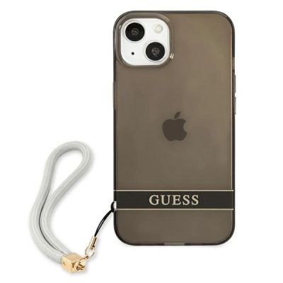 3. Guess GUHCP13SHTSGSK iPhone 13 mini 5.4" black/black hardcase Translucent Stap