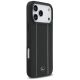 4. Mercedes Leather Star Pattern Stripes MagSafe Case for iPhone 17 Pro Max - Black
