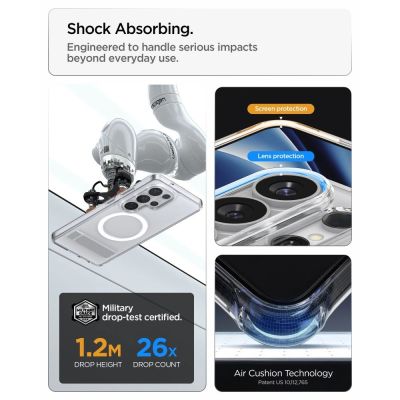 11. Spigen Ultra Hybrid S Mag MagSafe Case for Samsung Galaxy S26 Ultra - Clear and White