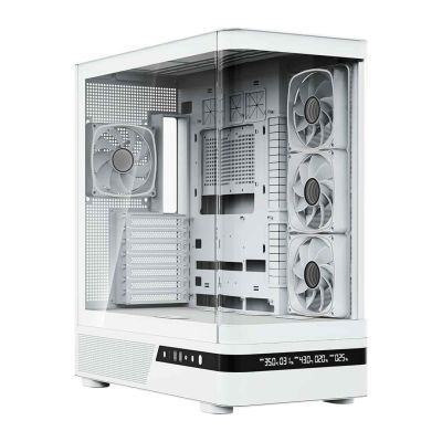 4. MODECOM VOLCANO AQ 200 ARGB MIDI CASE WHITE