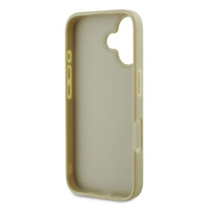 7. Guess Fixed Glitter Big 4G Case for iPhone 16 Plus - Gold