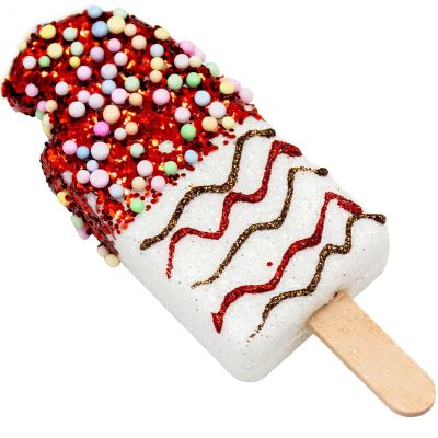 10. ICE CREAM HANGING DECORATION BALL 3 PCS WHITE