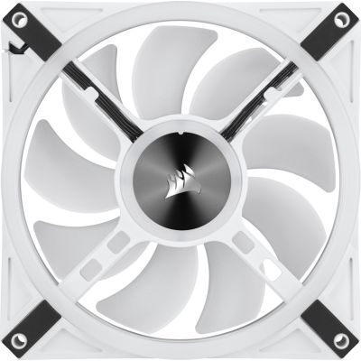 4. Corsair iCUE QL140 Computer Case 14cm Fan White