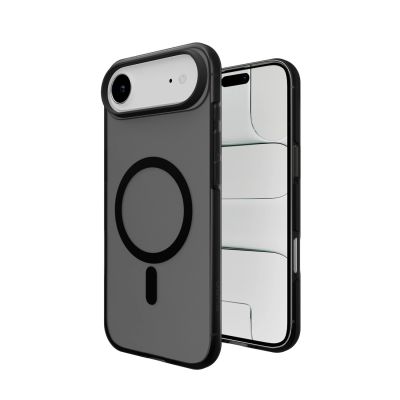 4. Puro Daylight Magsafe Compatible Silicone Case for iPhone 17 Air - Translucent Black