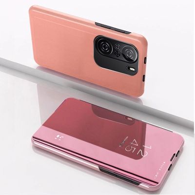 2. Clear View Case cover for Xiaomi Redmi K40 Pro+ / K40 Pro / K40 / Poco F3 pink