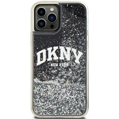 3. DKNY Liquid Glitter Big Logo iPhone 12 Pro/12 Case - Black