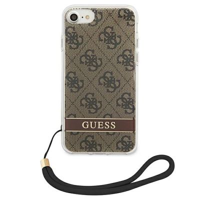 3. Guess GUOHCI8H4STW iPhone SE 2022 / SE 2020 / 7/ 8 brown/brown hardcase 4G Print Strap