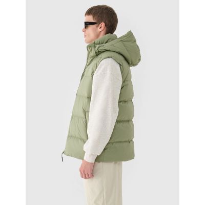 3. Men's down vest with natural filling 4F 4FWAW24TVJAM148-43S