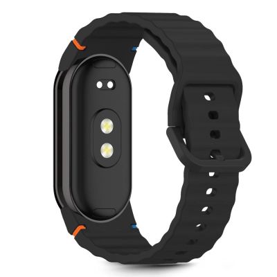 2. Tech-Protect Silicone Sport Strap for Xiaomi Smart Band 8 / 9 / 10 / NFC - Black
