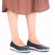 6. Rieker L3065-14 women's comfortable openwork blue ballet flats