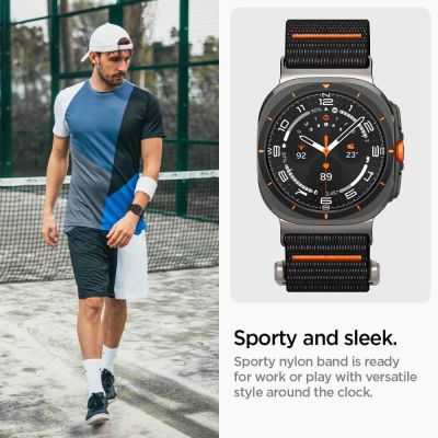 2. Spigen DuraPro Strap for Samsung Galaxy Watch Ultra 47mm - Black