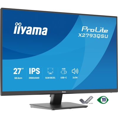 iiyama ProLite X2793QSU-B1 computer monitor 68.6 cm (27") 2560 x 1440 px Quad HD LED Black