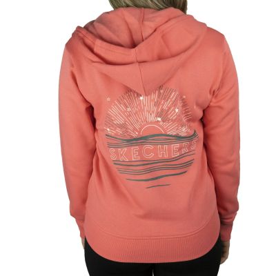 3. Skechers Full Zip Hoodie WJA267-CRL Pink XS