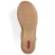 15. Rieker W RKR685 comfortable leather sandals red