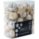 12. DECORATIVE PLASTIC BAUBLE SAFE 40 PCS CREAM MICA