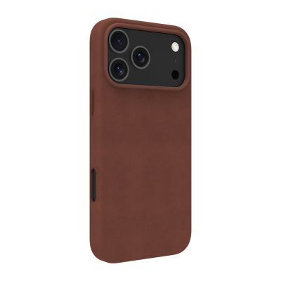 4. dbramante 1928 Roskilde MS – leather case for iPhone 17 Pro Max, MagSafe-compatible (dark tan)