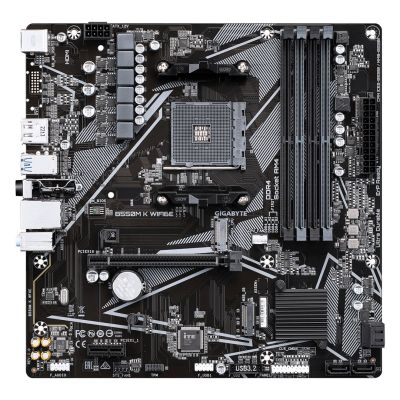 4. GIGABYTE B550M K WIFI6E AMD B550 Socket AM4 Micro ATX