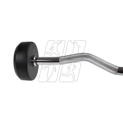 3. Fixed, broken, rubber barbell bar HMS GSL-10 10 kg