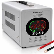 UPS Qoltec 50451 Pure Sine Wave 1000VA/720W Converter 12/230V with AVR | LCD | LiFePO4 AGM GEL