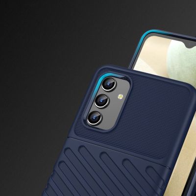4. Thunder Case flexible armored cover for Samsung Galaxy A13 5G blue