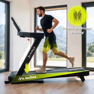 4. TERRUN350 HOME TREADMILL WITH BI-DIRECTIONAL HMS INCLINE ADJUSTMENT